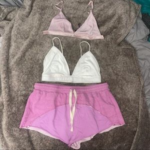 Urban Outfitters Bralettes and Shorts Lounge Set